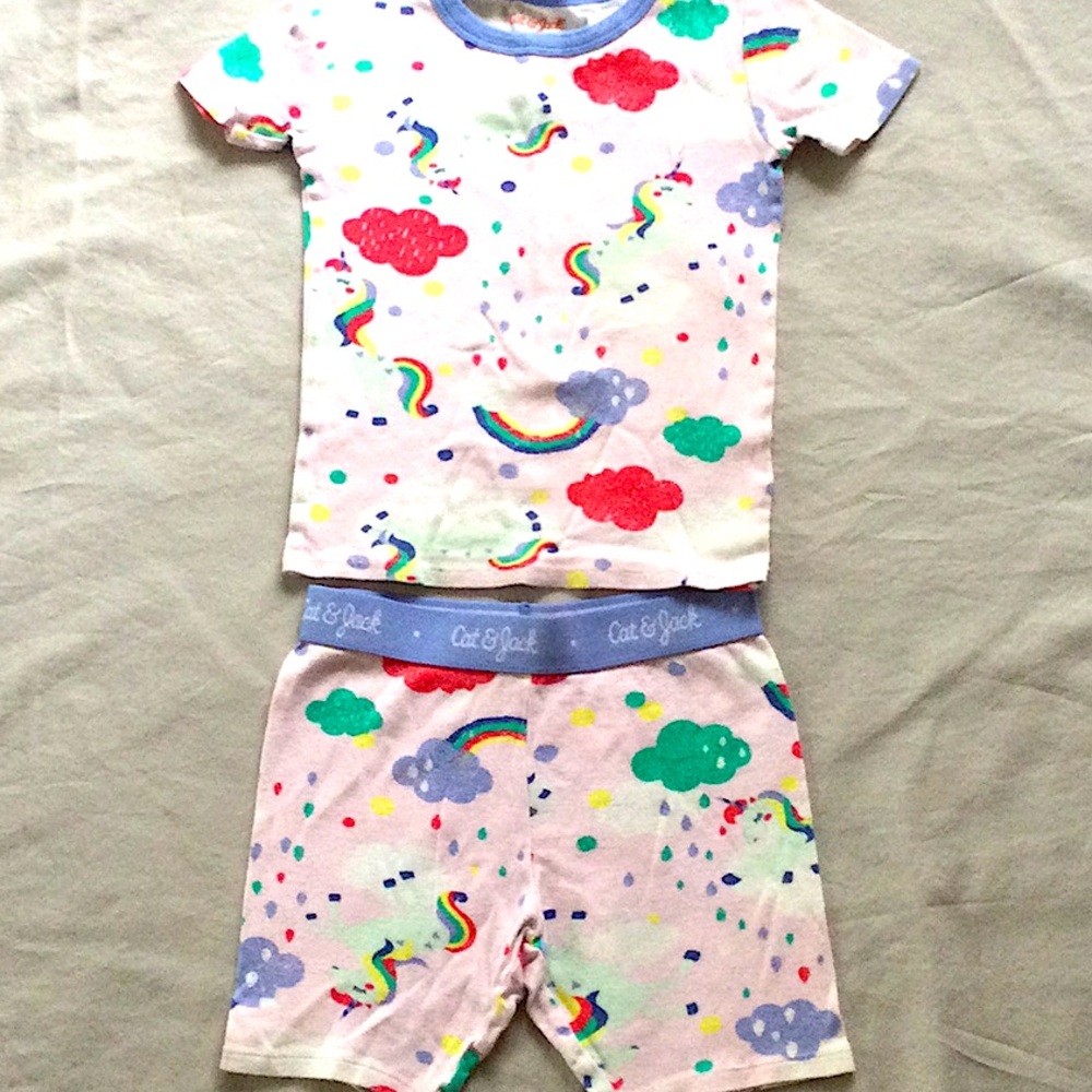 CAT & JACK KIDS SHORTS SLEEP SET - UNICORNS
